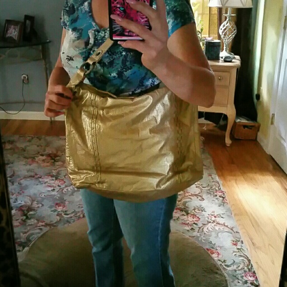 XOXO GOLD lightweight Large Shoulder Bag M009 - Picture 3 of 4